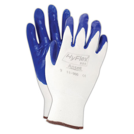 Ansell Ansell Hyflex 11-900 Nitrile Palm Coated Fine Gauge Assembly Gloves, 8 205623